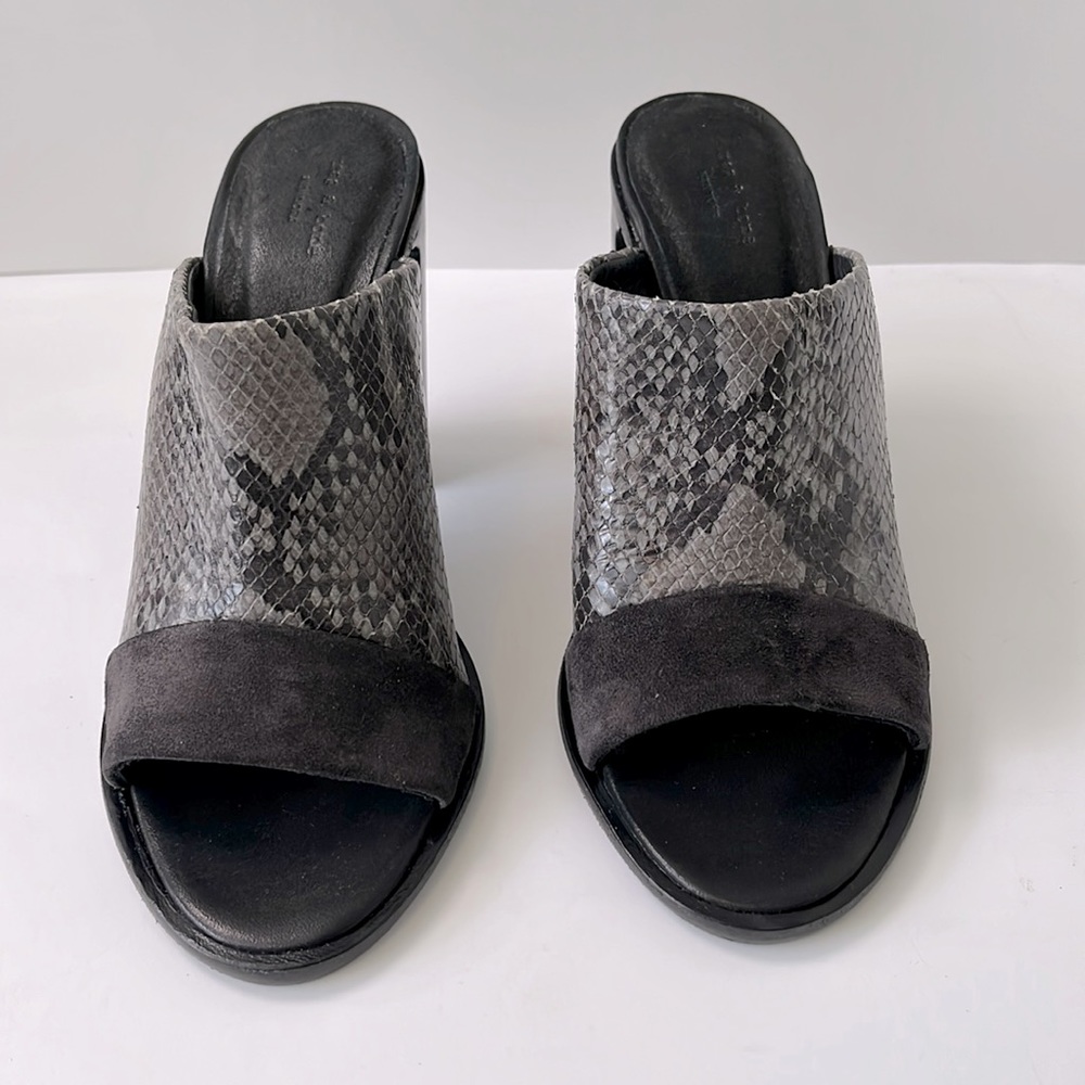 Rag & Bone 'Tristan' Suede Snake Print Leather Mu… - image 1